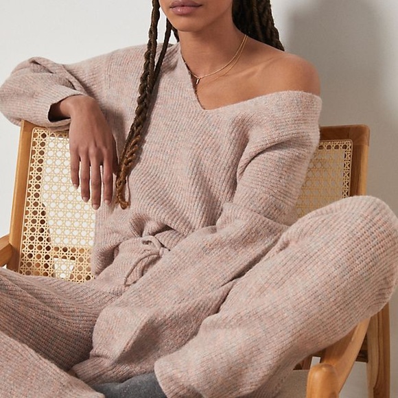 ANTHROPOLOGIE SATURDAY SUNDAY PINK VIRGINIA JOGGERS SIZE SMALL - Picture 2 of 8